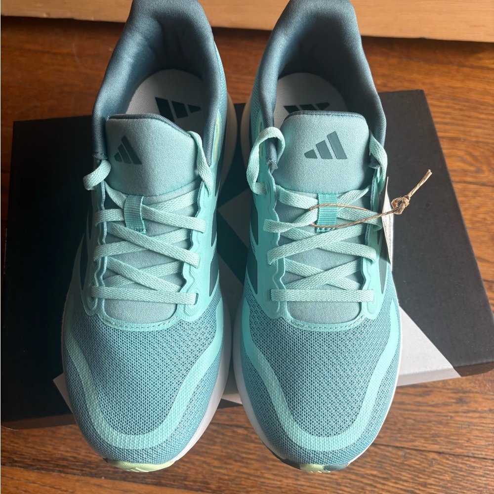NWT adidas Athletic Running Shoes | Teal | Big Kids 5.5 | Women’s 7 - Picture 2 of 6
